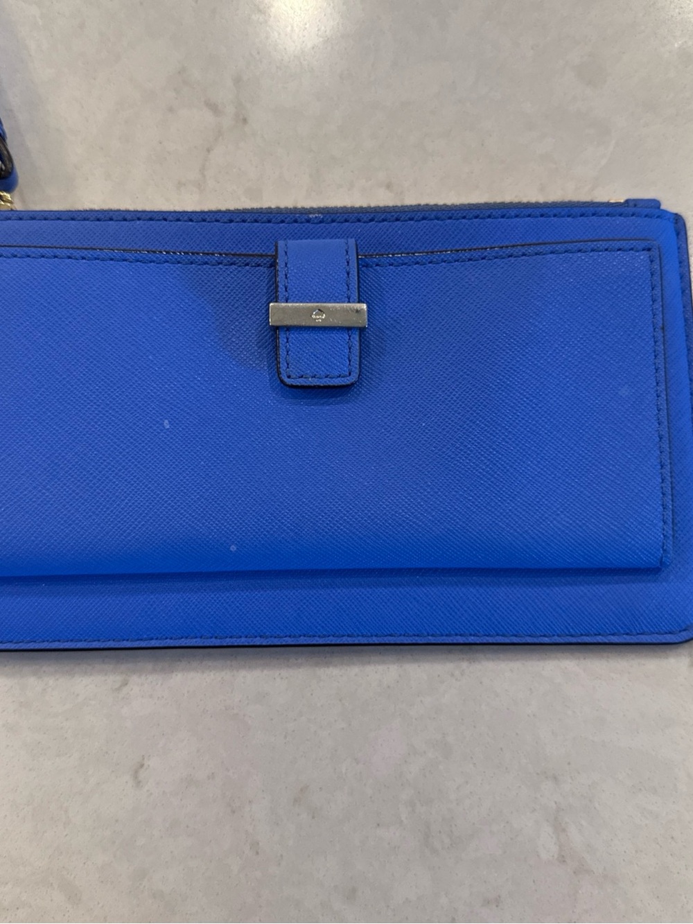 kate spade cobalt blue wristlet wallet with strap - Picture 3 of 7